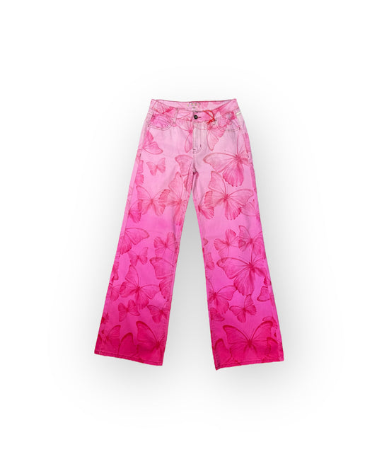 Butterfly Bloom Pink Jeans