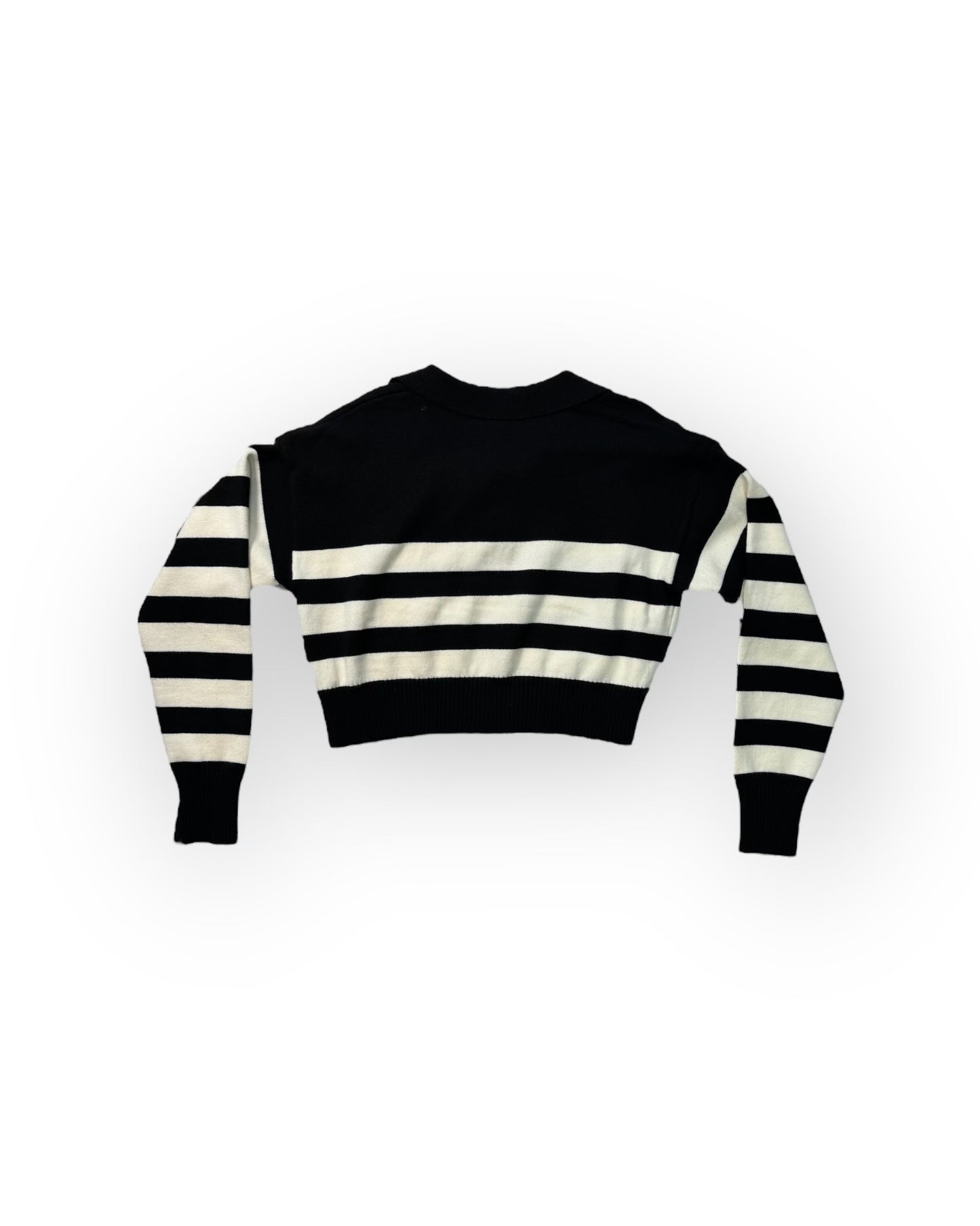 Striped Chic Crop Sweater